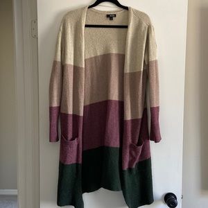 Long Striped Cardigan. Size S